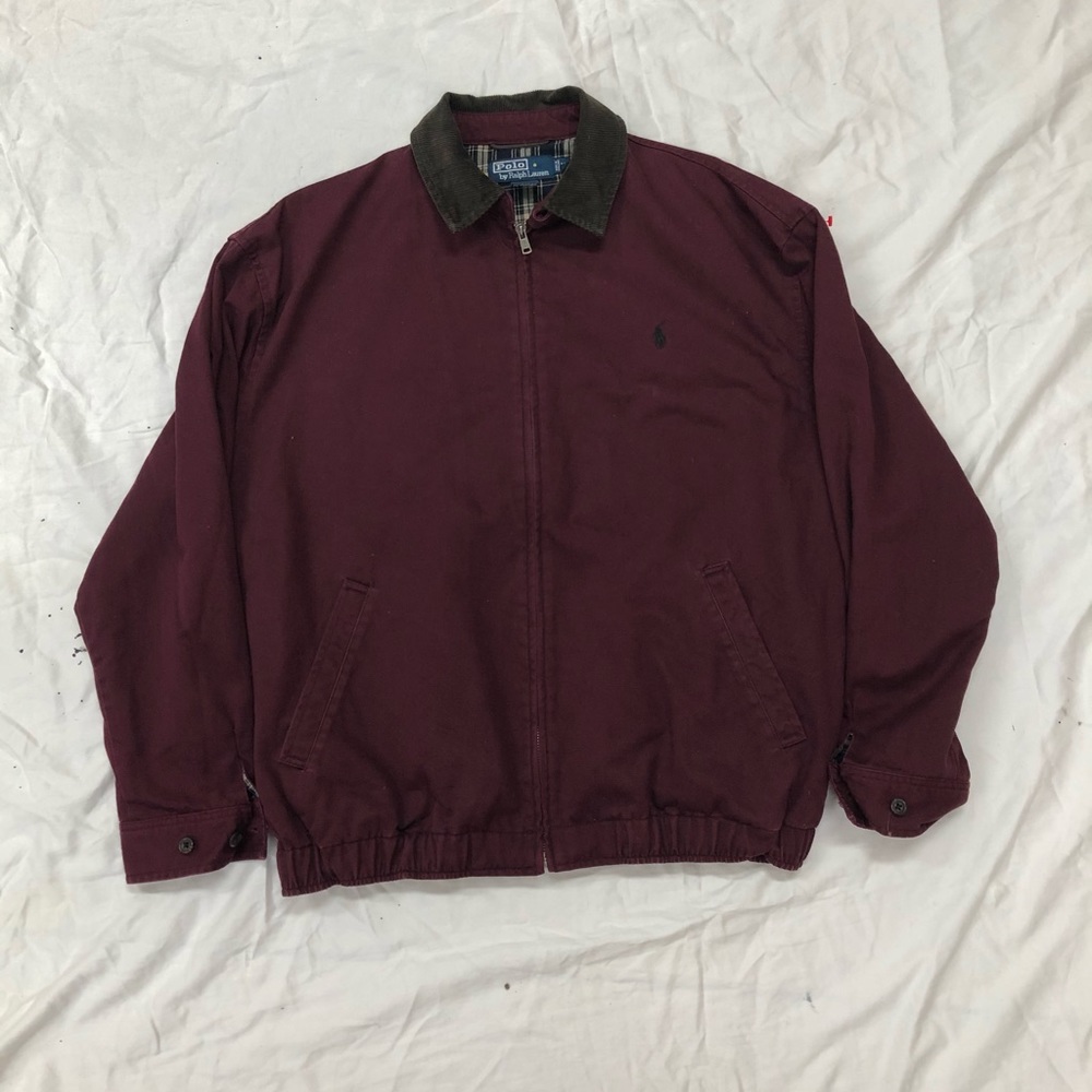 Maroon lined polo Ralph Lauren jacket